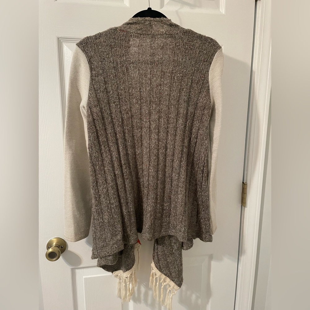 Hem & Thread open front asymmetrical cardigan size S - Picture 2 of 2